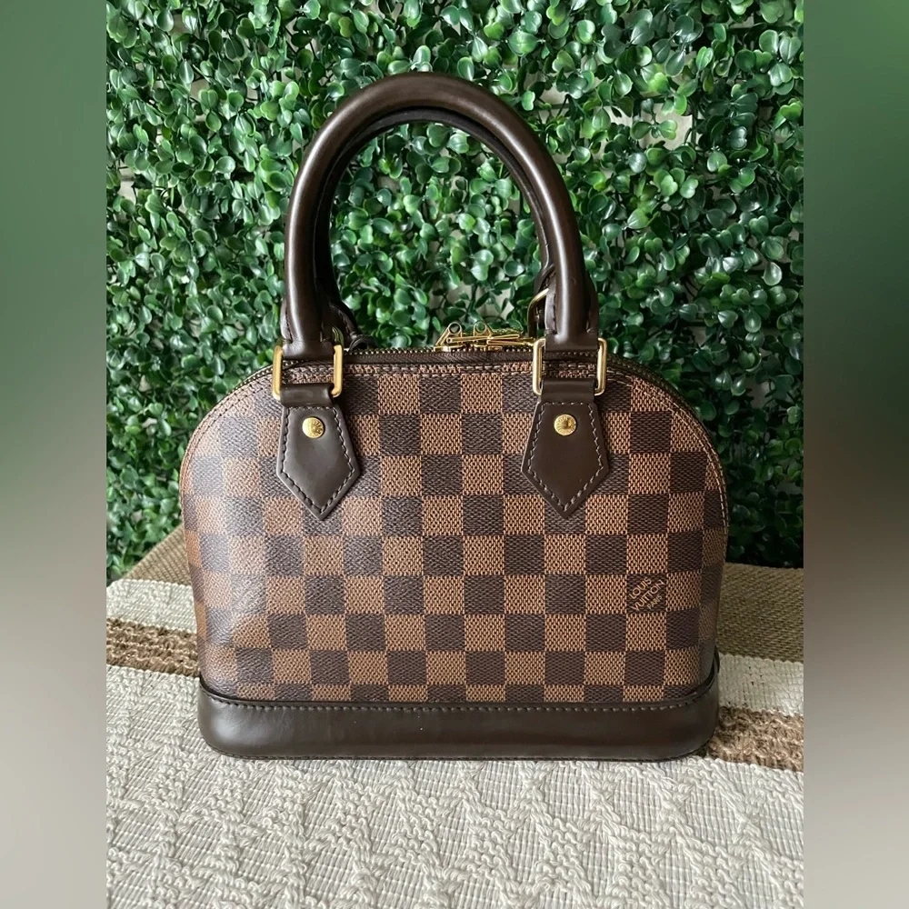 Louis Vuitton Damier Ebene Alma BB Authentic